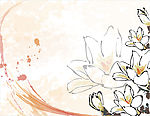 经典手绘花朵背景矢量素材1