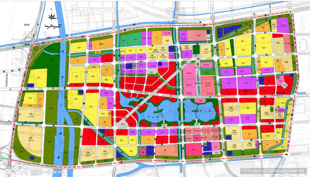 杭州下沙中心区规划图