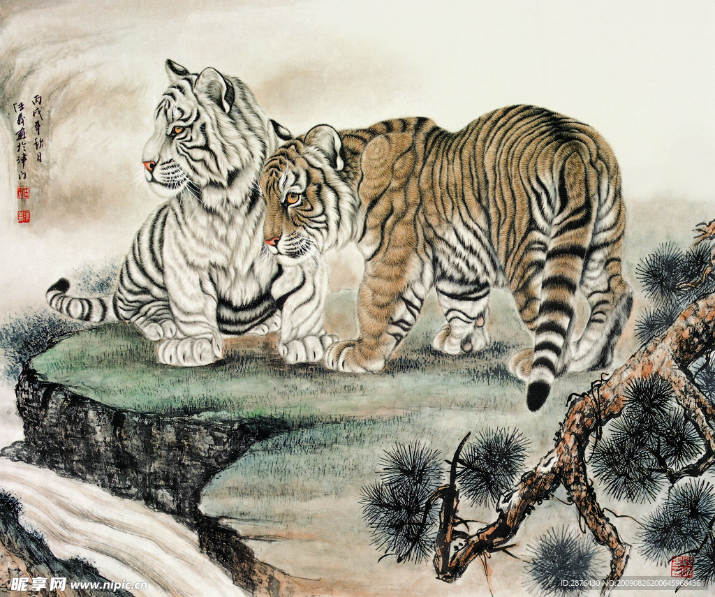 国画虎03