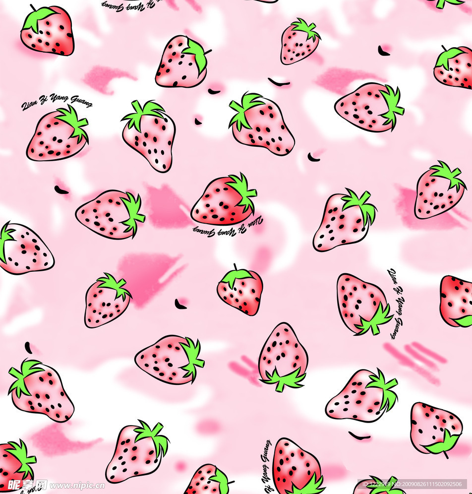 底纹 草莓