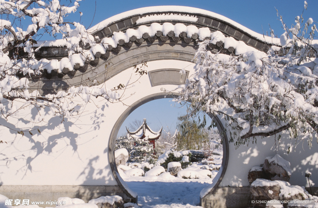 雪景园林
