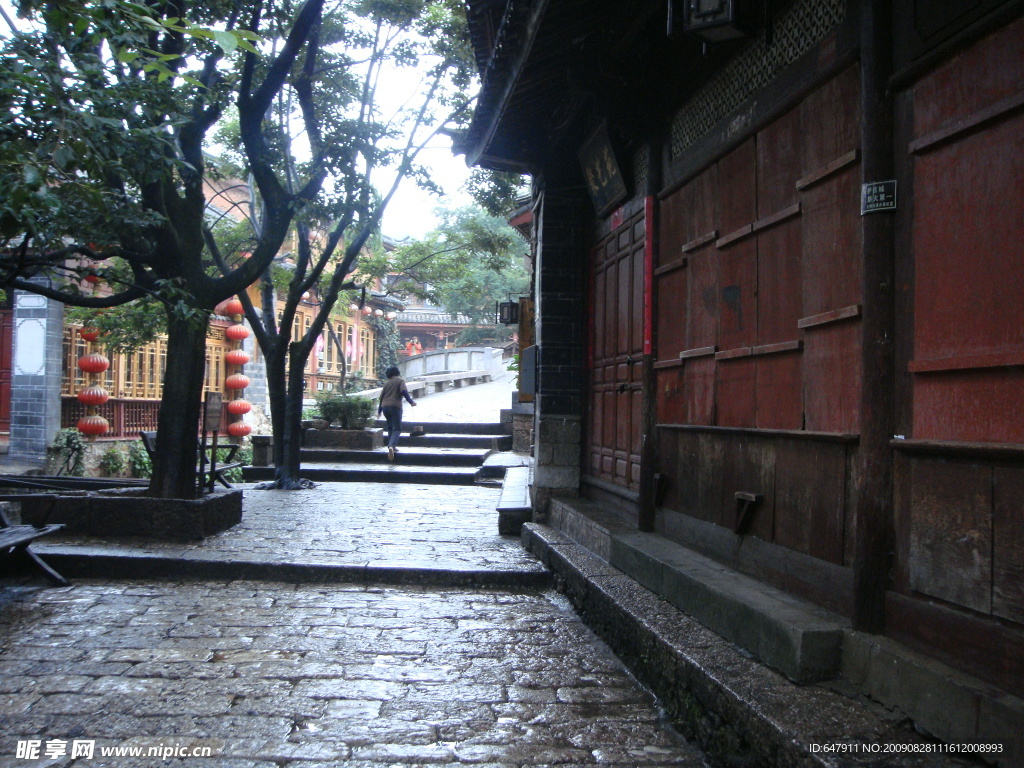 丽江石板路