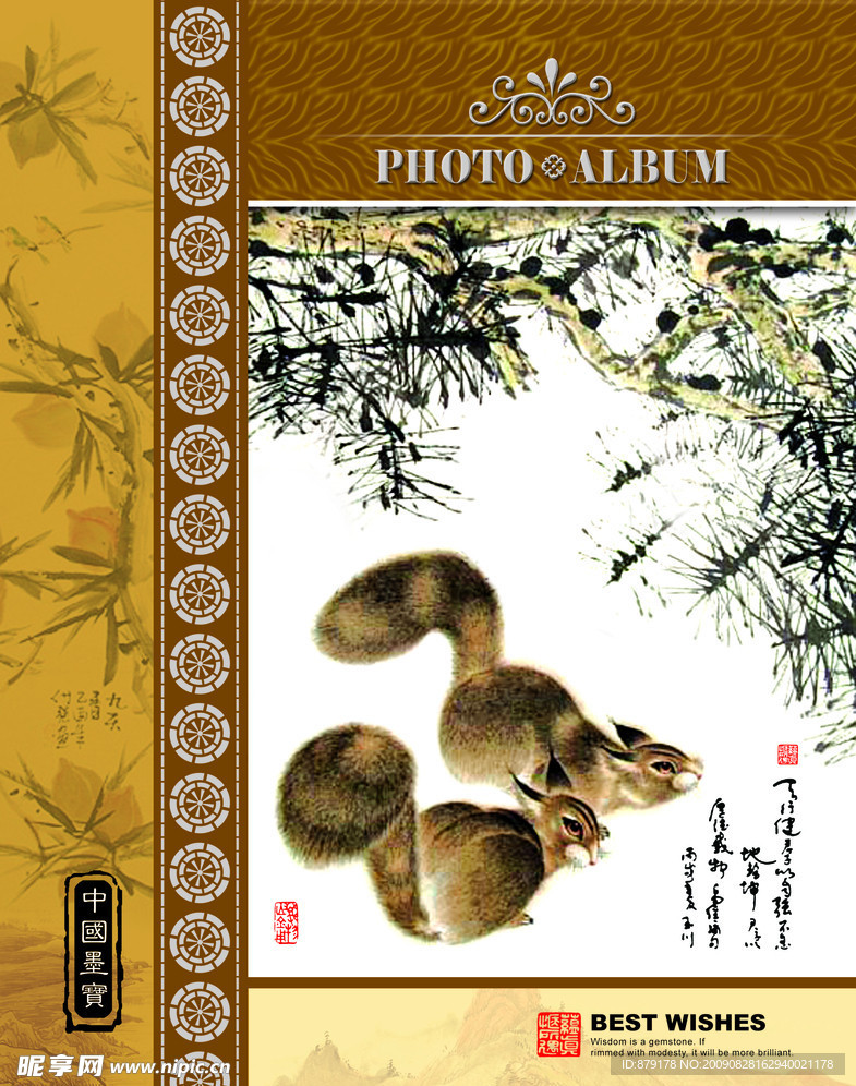工笔画松鼠相册