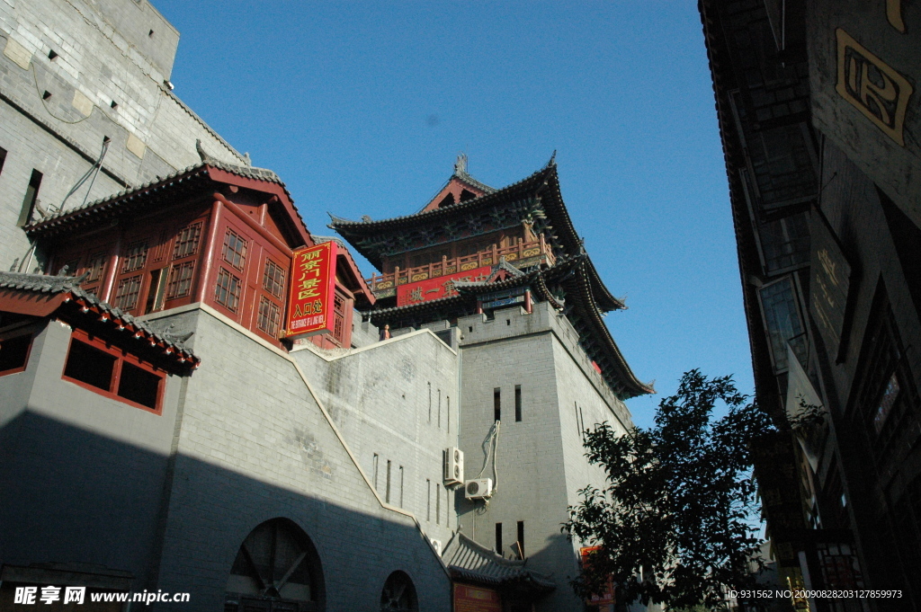 洛阳老城 洛阳古城 洛阳城市 丽景门