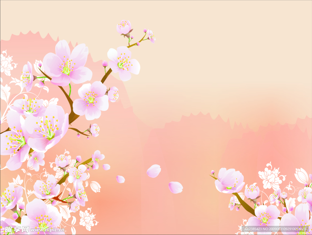 桃花盛开