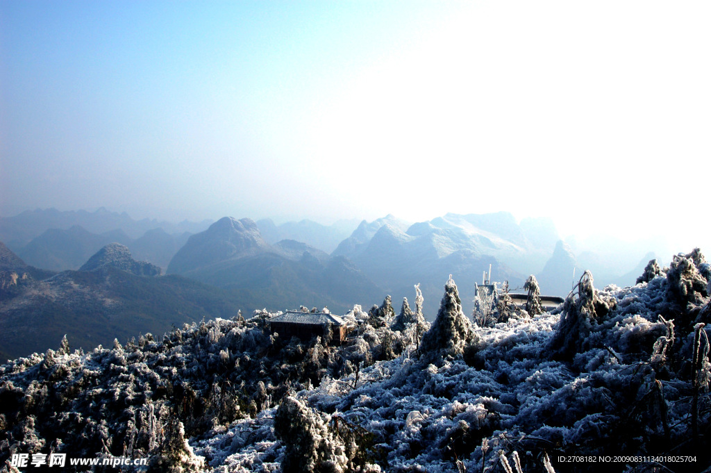 尧山雪景