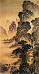 国画 溪堂诗思图 戴进