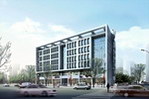 商业楼建筑后期效果图
