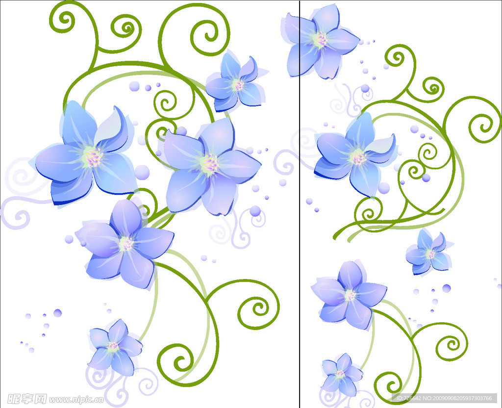 紫色花纹