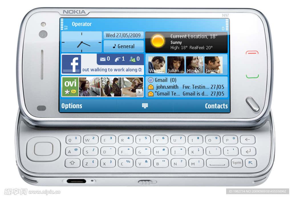 诺基亚NOKIA N97手机高清图片