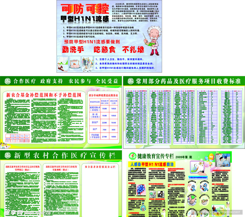 卫生院 甲型流感H1N1 合作医疗