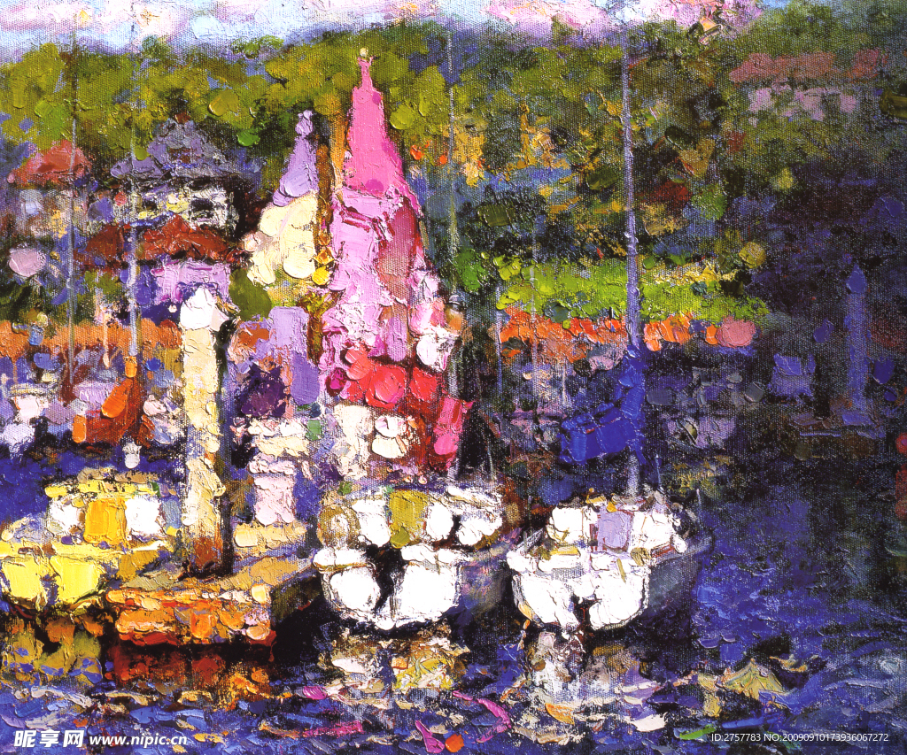 风光油画