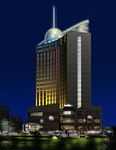 江南大酒店夜景室外景观照明效果图（五星级大酒店）