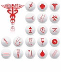 红色 医疗 救护 图标素材