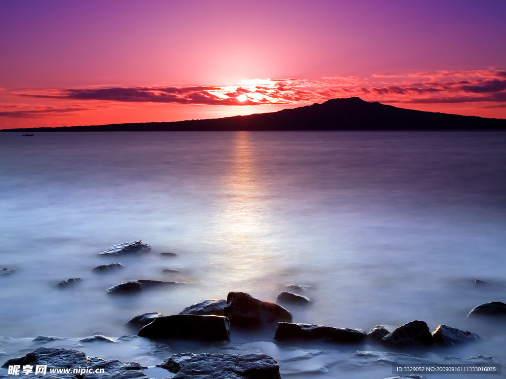 夕阳日落