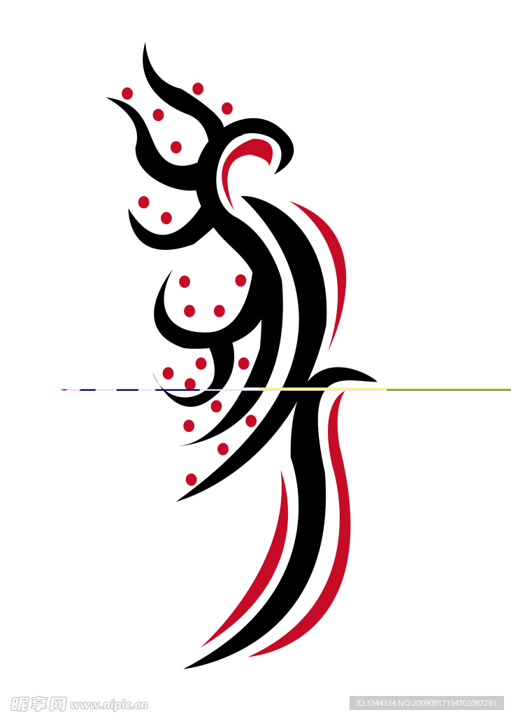 鸟花纹