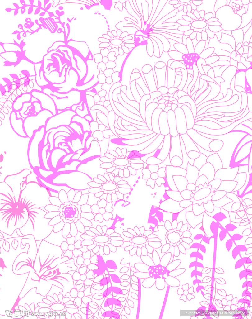 花朵底纹