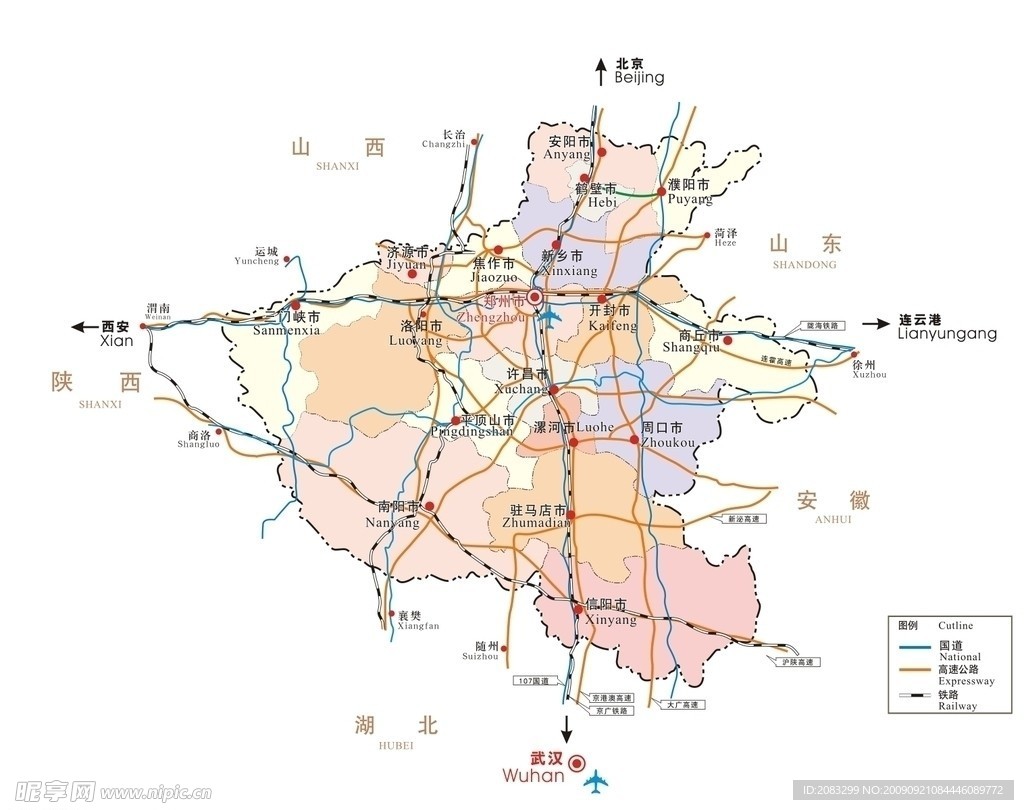 河南交通线路图