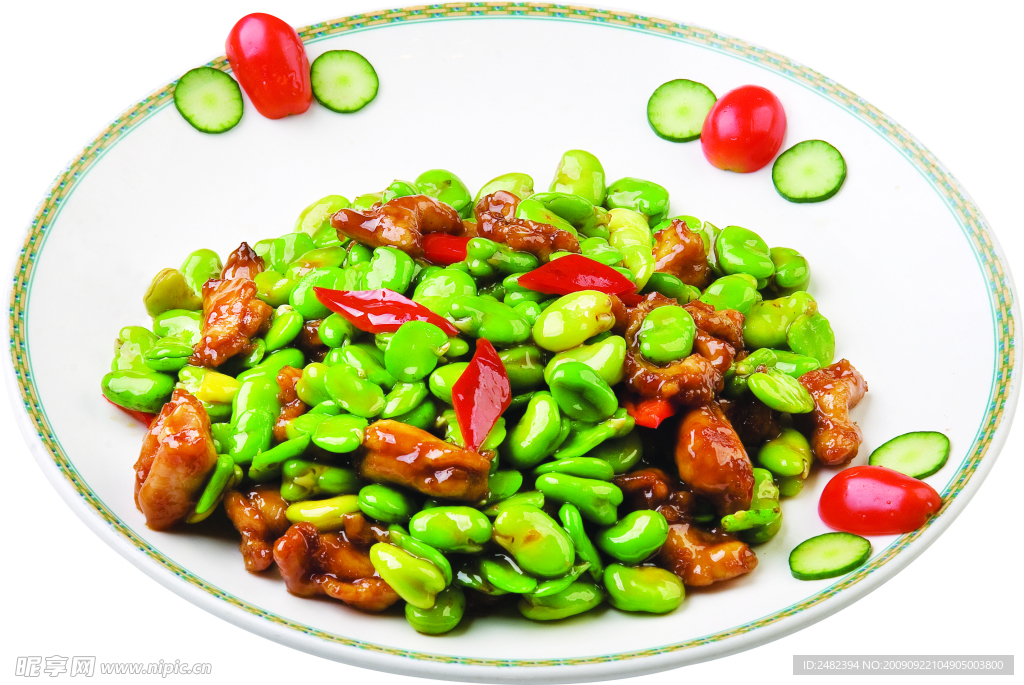 鲜蚕豆炒肉片