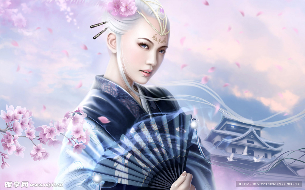 美女 CG插画 梦幻 浪漫