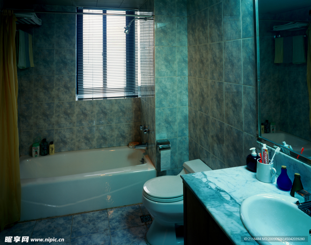 室内摄影 现代风格浴室装修高清写真一角