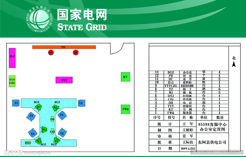 供电公司定置图