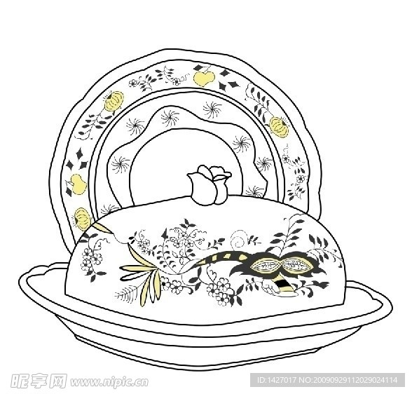 PS绘制青花瓷