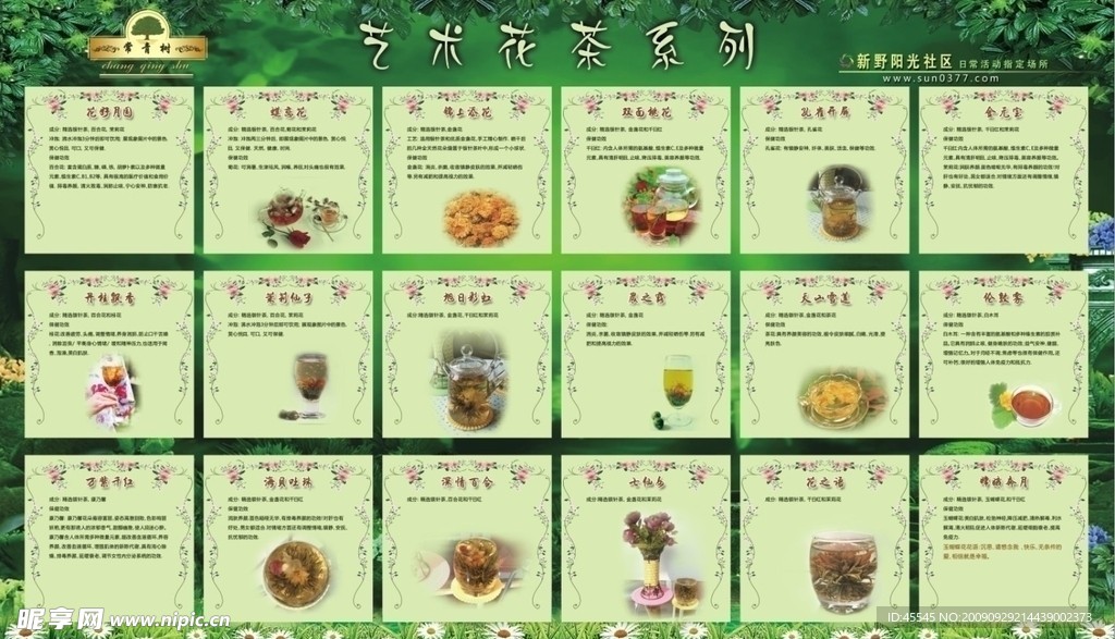 艺术花茶