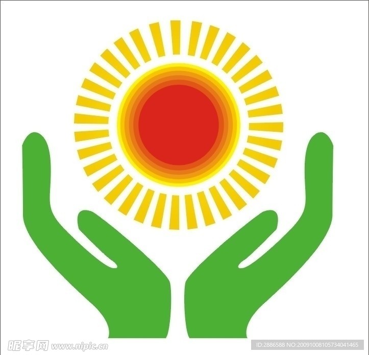 双手托太阳