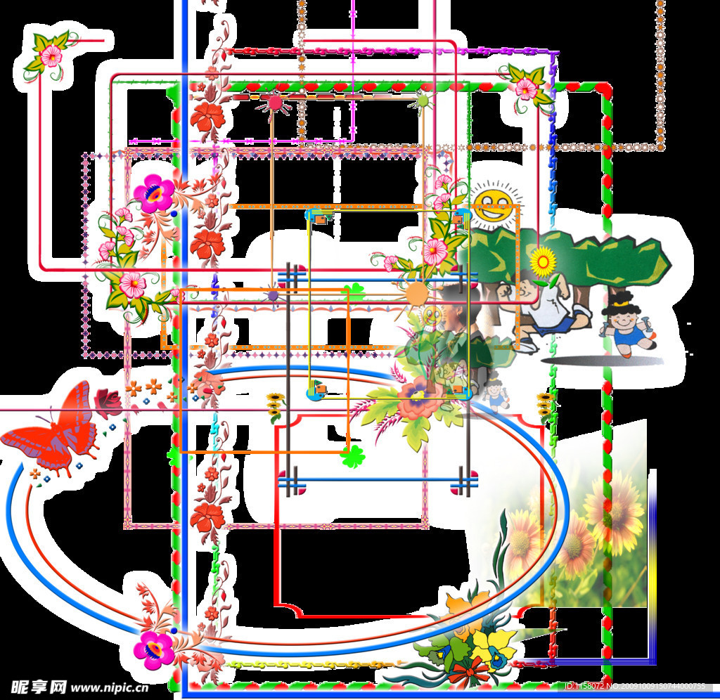 花边花角花框