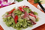 脆莴笋炒风吹肉