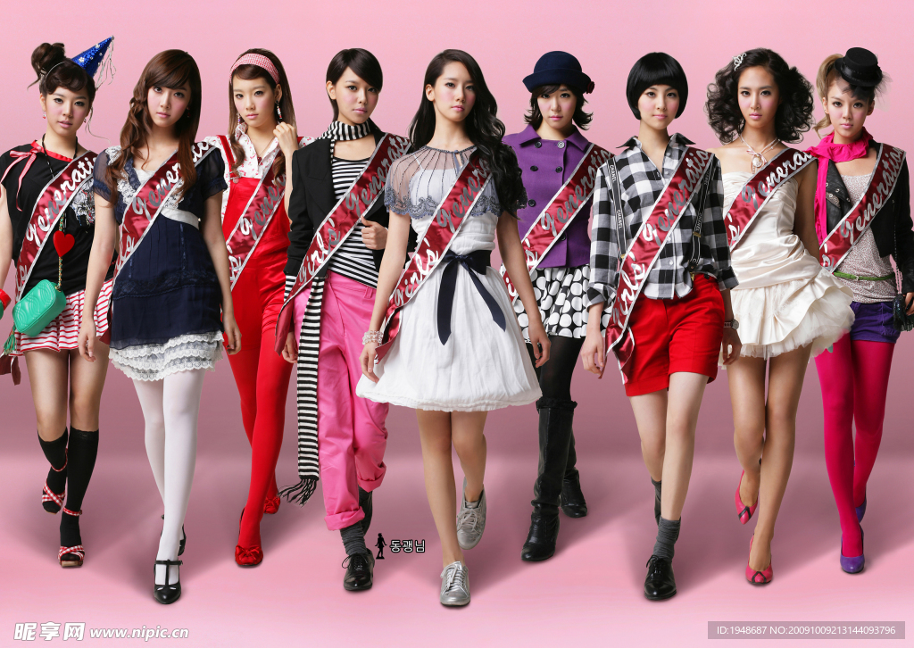 少女时代的合照（二）