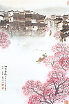 江南春晓图 山水画