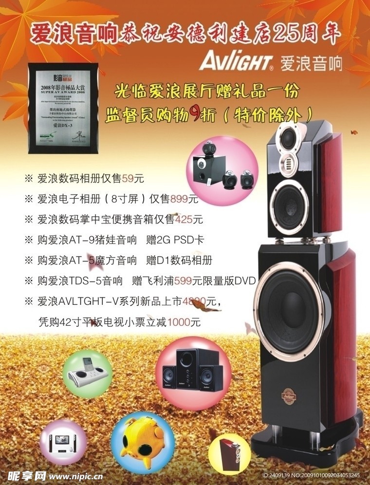 爱浪音响宣传单