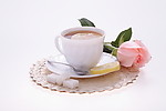 玫瑰和茶杯
