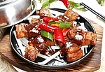 铁板黑椒牛仔骨
