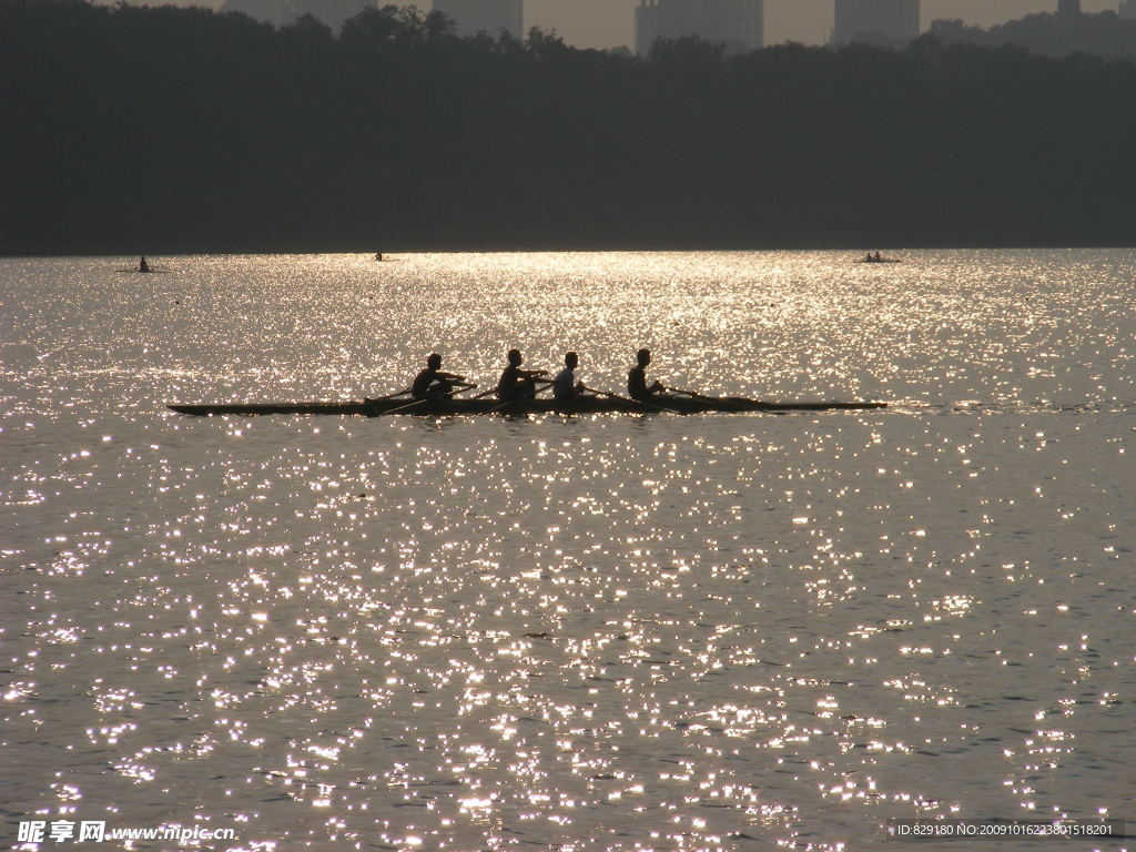 玄武湖夕阳掠影