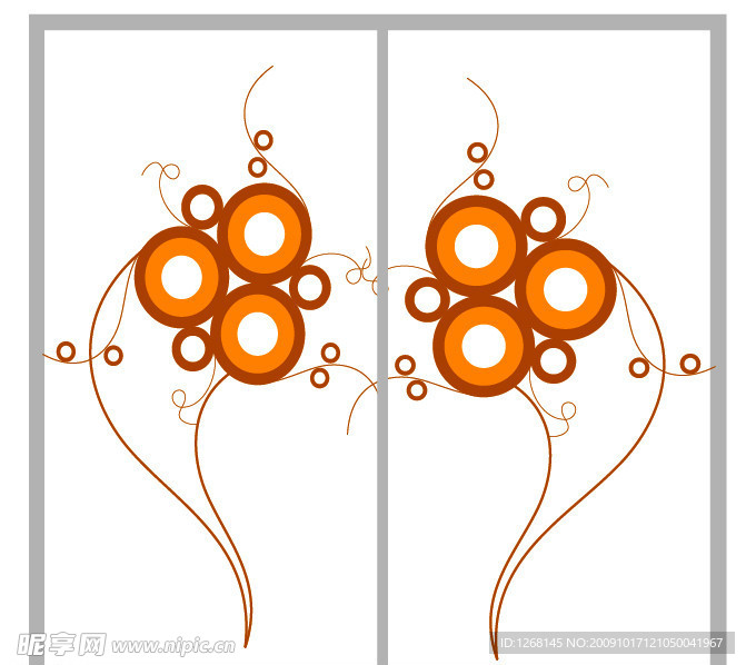 2010年流行花纹移门户设计图下载