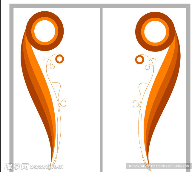 2010年流行花纹移门户设计图下载