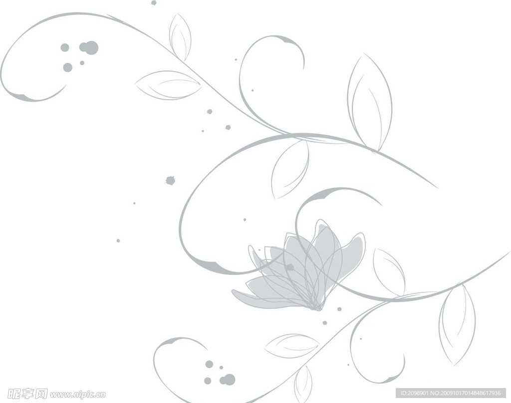 淡雅花