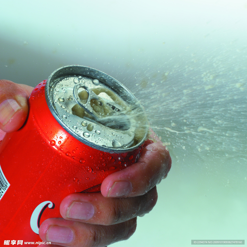 可乐打开时