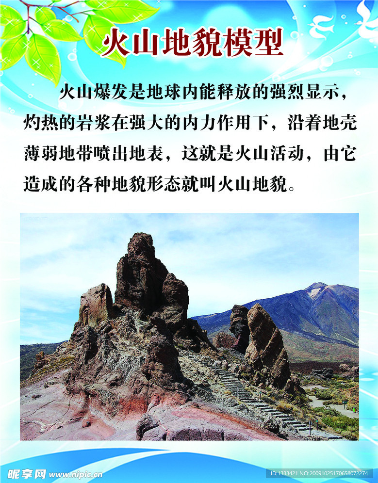 火山地貌模型