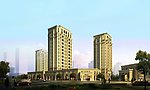 市区公馆透视效果图