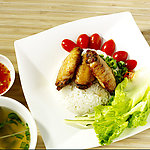 蜜汁鸡翅饭