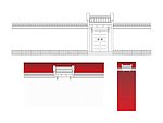 矢量 中式 线稿 大门