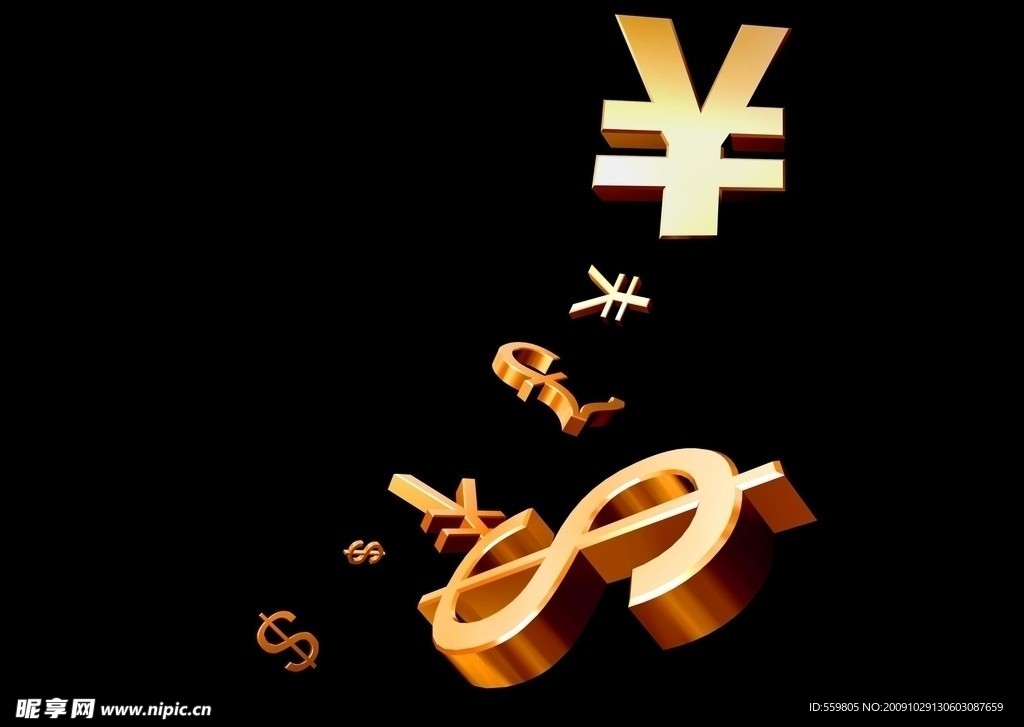 金色 质感 货币 符号