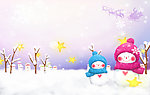 雪中伙伴