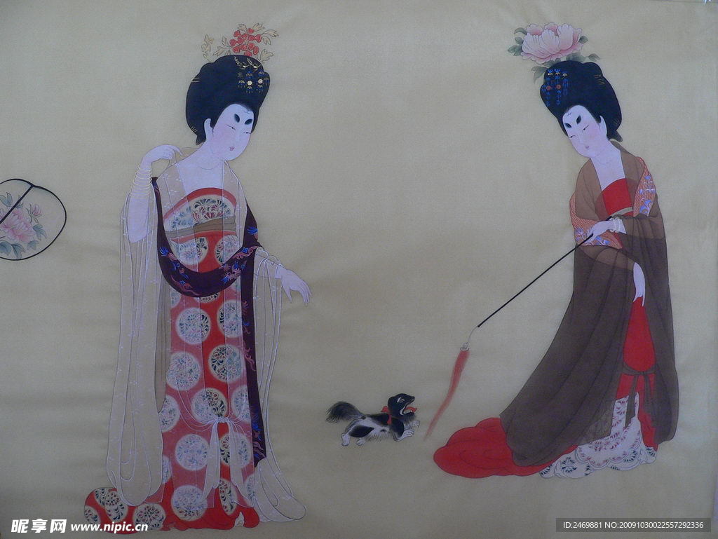 簪花仕女图