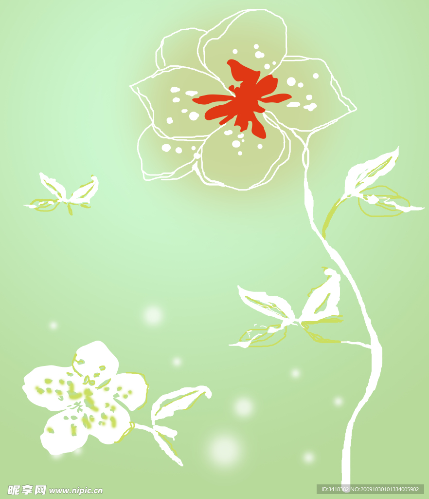 移门 花纹 花 背景