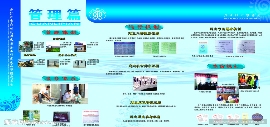 饮水安全展板之管理篇